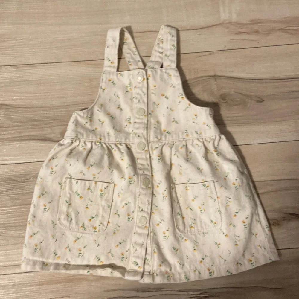 Zara 12-18m Overall Dress - Picture 1 of 2